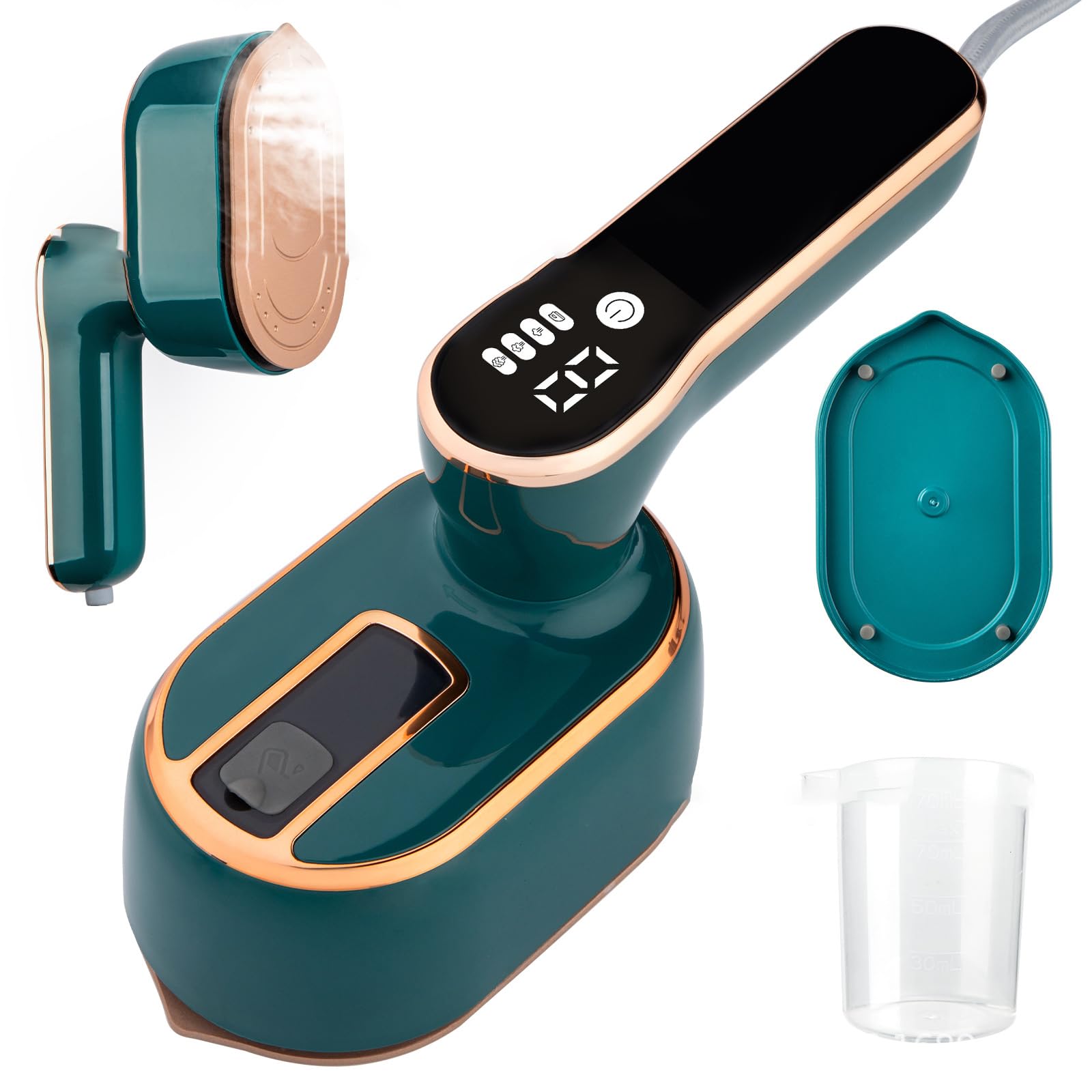 Travel Clothes Steamer Portable Iron - 2 in 1 Powerful Steam Clothing