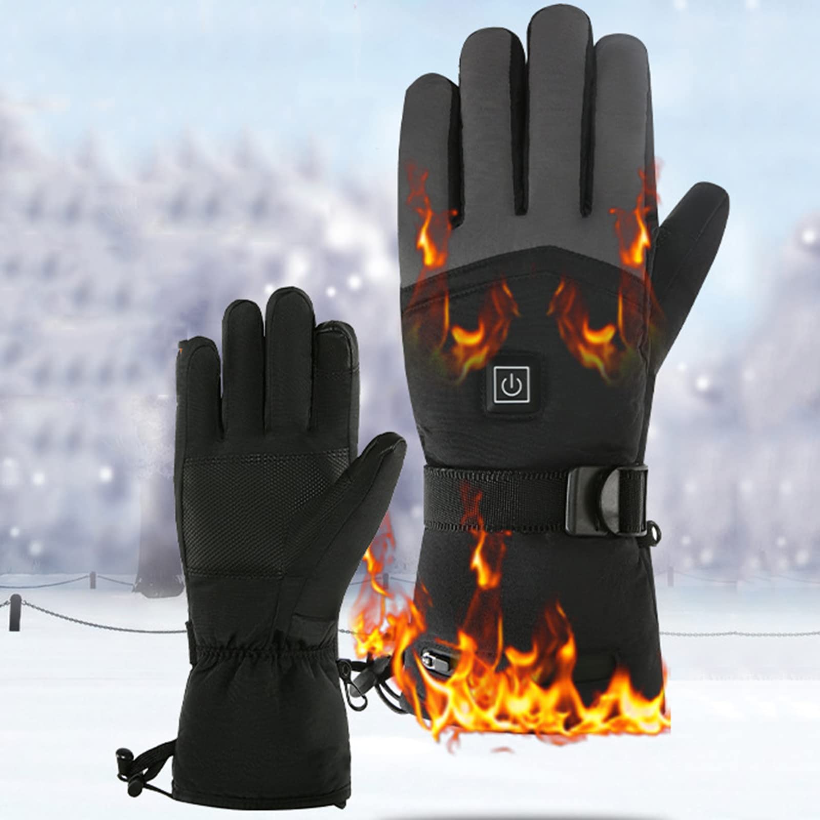 Gants chauffants électriques moto ski snowboard écran tactile imperméables