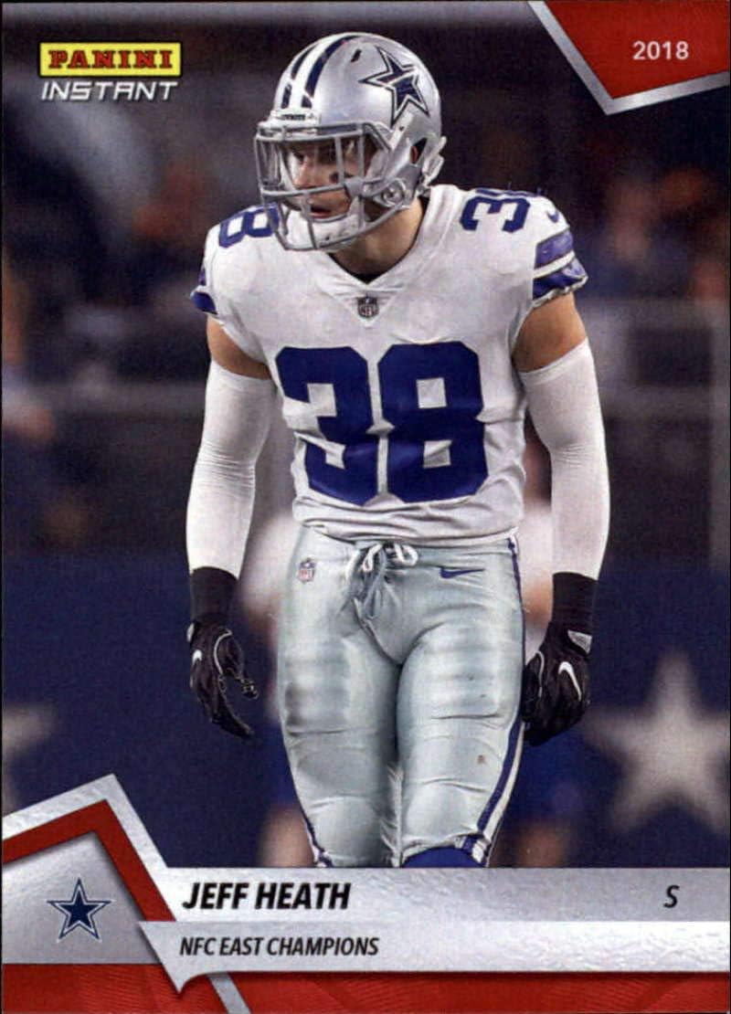 2018 Panini Instant Football #232 Jeff Heath Dallas Cowboys NFC East Champions