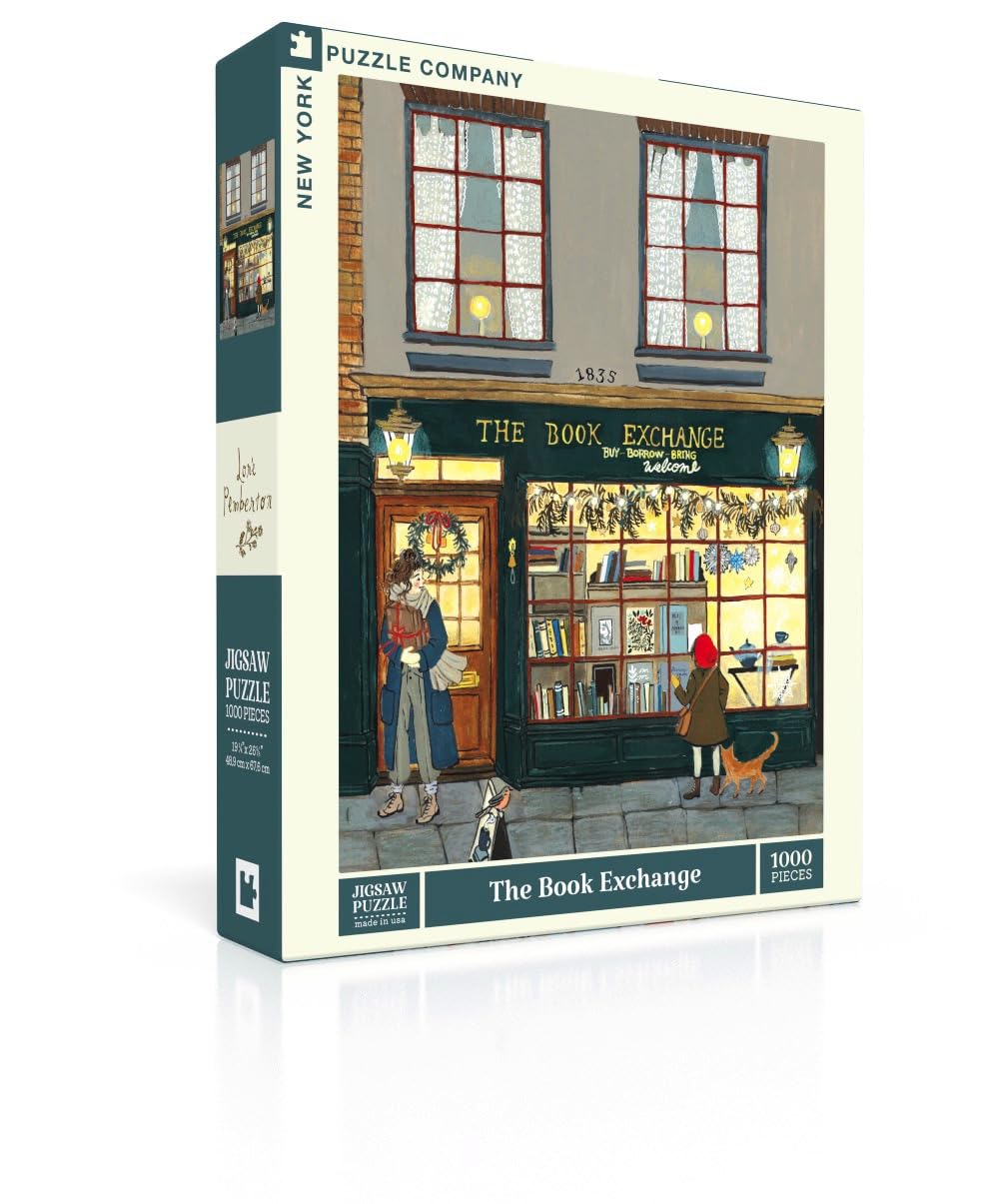 New York Puzzle Company - Lore Pemberton The Book Exchange - 1000 Piece Jigsaw Puzzle for Family Game Nights by Lore Pemberton - Image 3