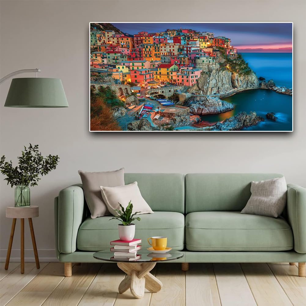 Kit Diamond Painting 5D Fai Da Te Per Adulti - Quadro Mosaico Con Strass 71x40 Cm - Decorazione Parete