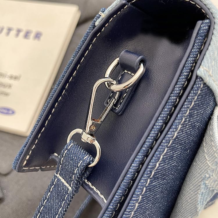 Bolso pequeño de mujer tipo bandolera vaquero miniatura 6