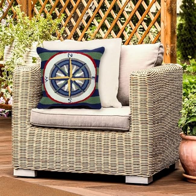 Liora Manne Decorative, Inserts & Covers Life's a Beach Indoor/Outdoor Pillow, 18 x 18