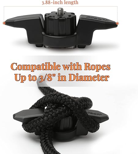 Miniatura 6 de Tacos de anclaje para kayak para montaje en pista de kayak, soporte de pista de tacos de kayak estándar, Tacos de cuerda para accesorios de montaje