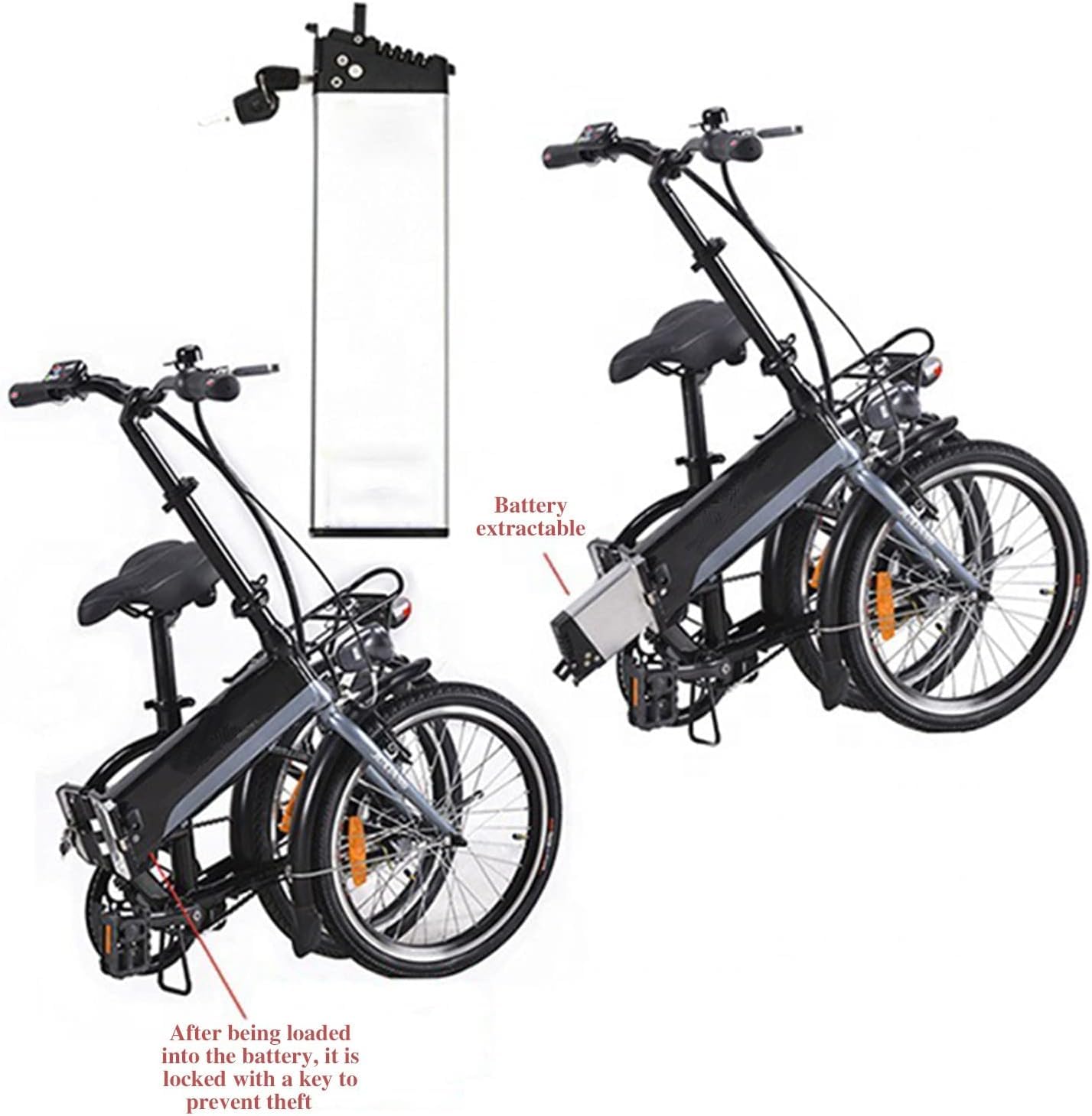 Amazon | 電動自転車バッテリー 48v 10.4Ah リチウム リチウムイオン