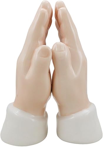 Miniatura 4 de Ebros Gift Juego de salero y pimentero de cerámica con temática religiosa inspiradora, manos rezando, decoración de cocina y comedor