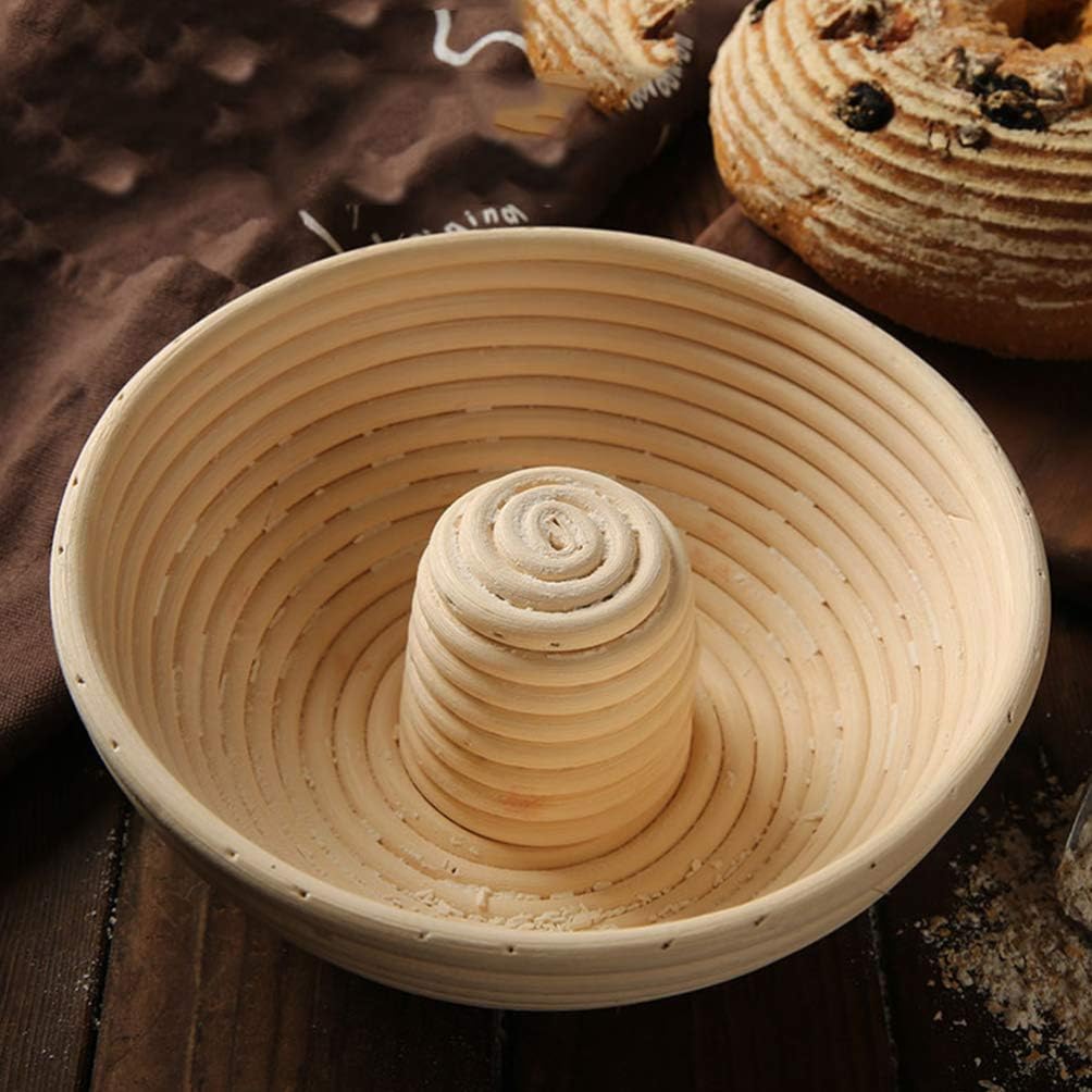 1Pc Bread Proofing Basket Natural Rattan Dough Bowl for Baking Smooth Surface Safe and Reusable Baking Accessory for Artisan Bread Making
