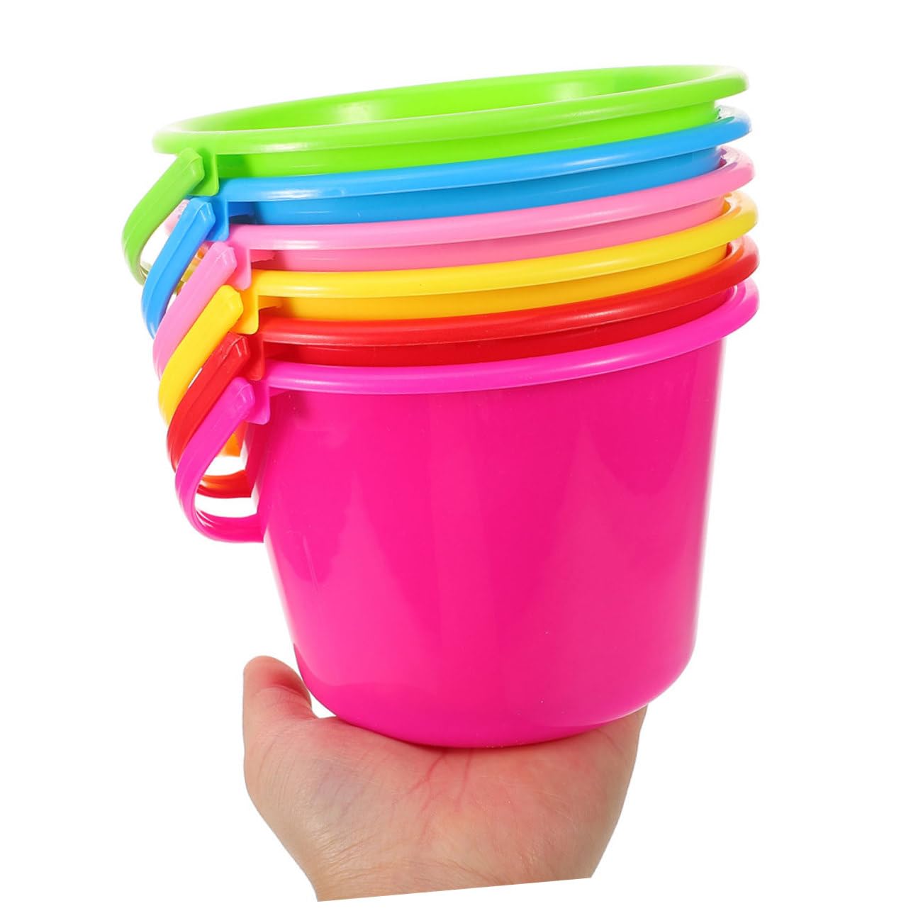 Mikinona 12 Piezas Cubos de Playa para Cubos Juguetes de Playa para Arena y Mar