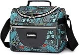 SAMERIO Insulated Cooler Lunch Bag 1.85gal/7L Jurassic Dinosaurs Theme Reusable Lunch Box Tote for work Picnic Camping Gym Travel