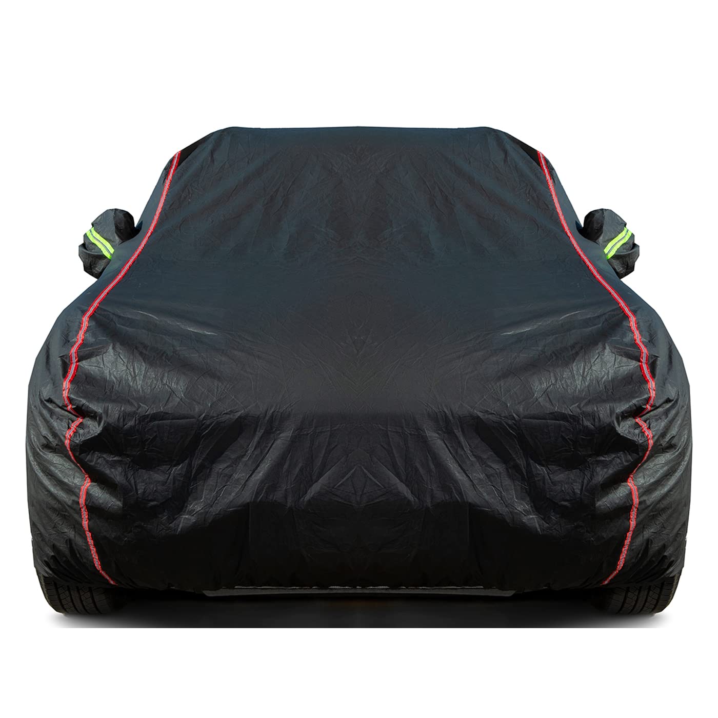 QUYDDC Breathable New Material, Waterproof Car Cover, Locks and Zipper Doors, Sunscreen Waterproof UV Prevention Snowproof Wind and Windproof,Suitable for Indoor Outdoor,for Sedan (180" to 191") B2