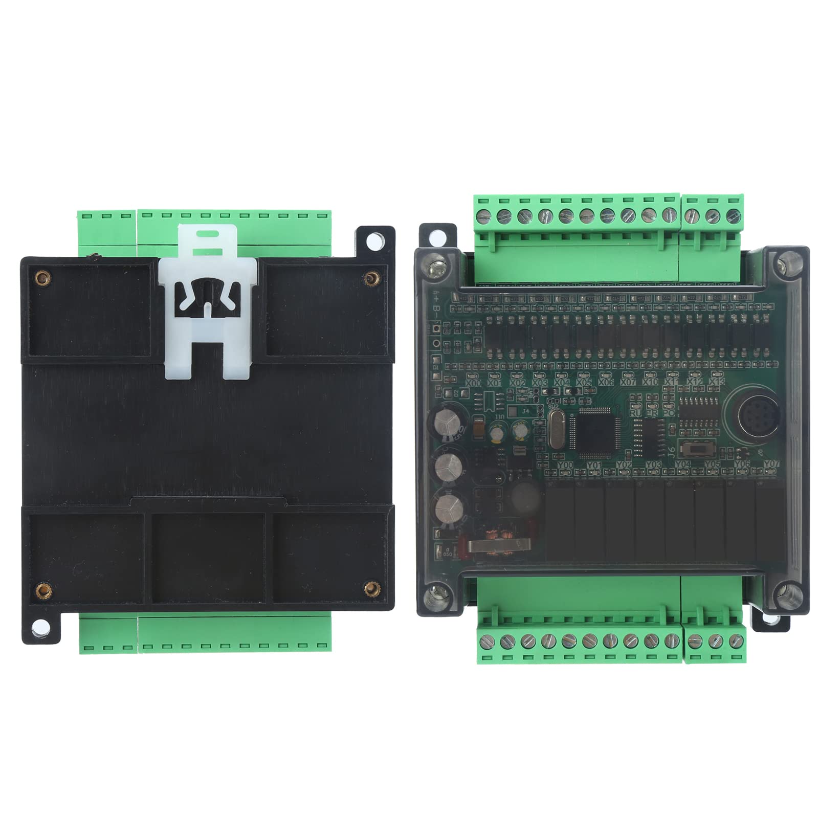 SPS-Platine, Programmierbare Steuerung, Industrielles Steuermodul mit DVP-Kabel für Automatisierungsanwendungen, Größe 92 Mm (Mit Gehäuse Kanada 485 Kommunikation)