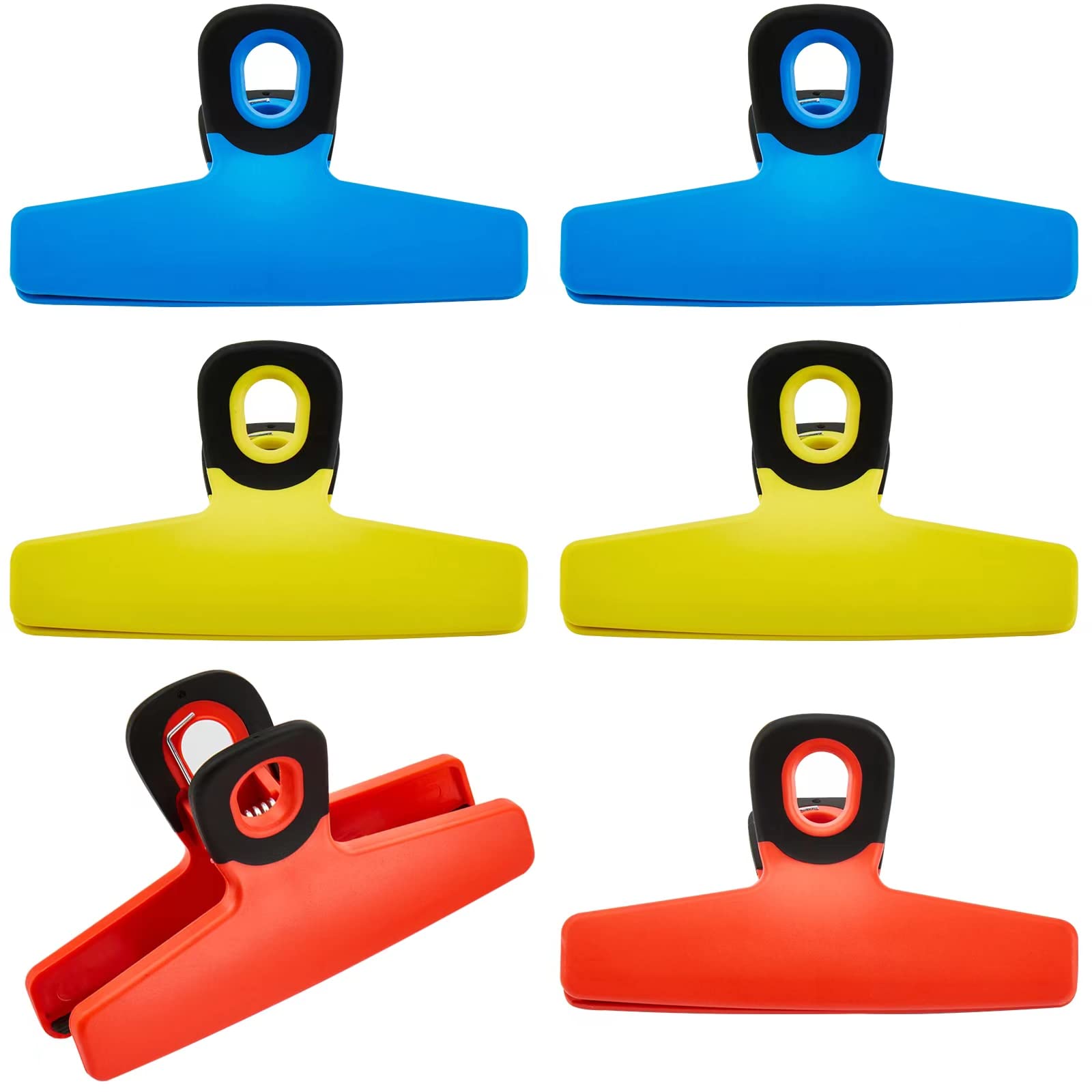 Clips For Chips And Other Food Bags 6 Pack Large Heavy Duty Chip Clips ...