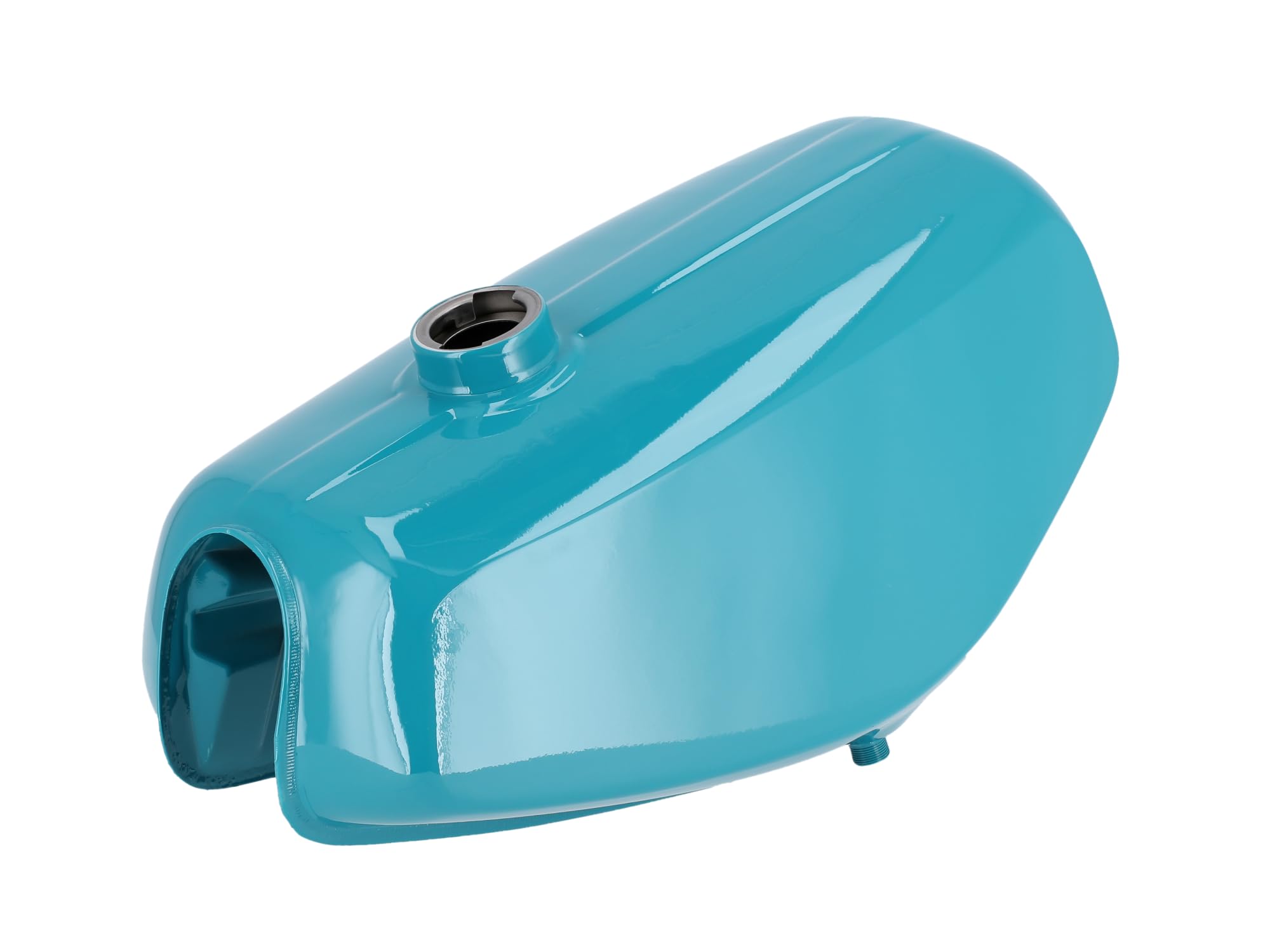 Set: Tank + Seitendeckel, Wasserblau RAL 5021 - für Simson S50, S51, S70