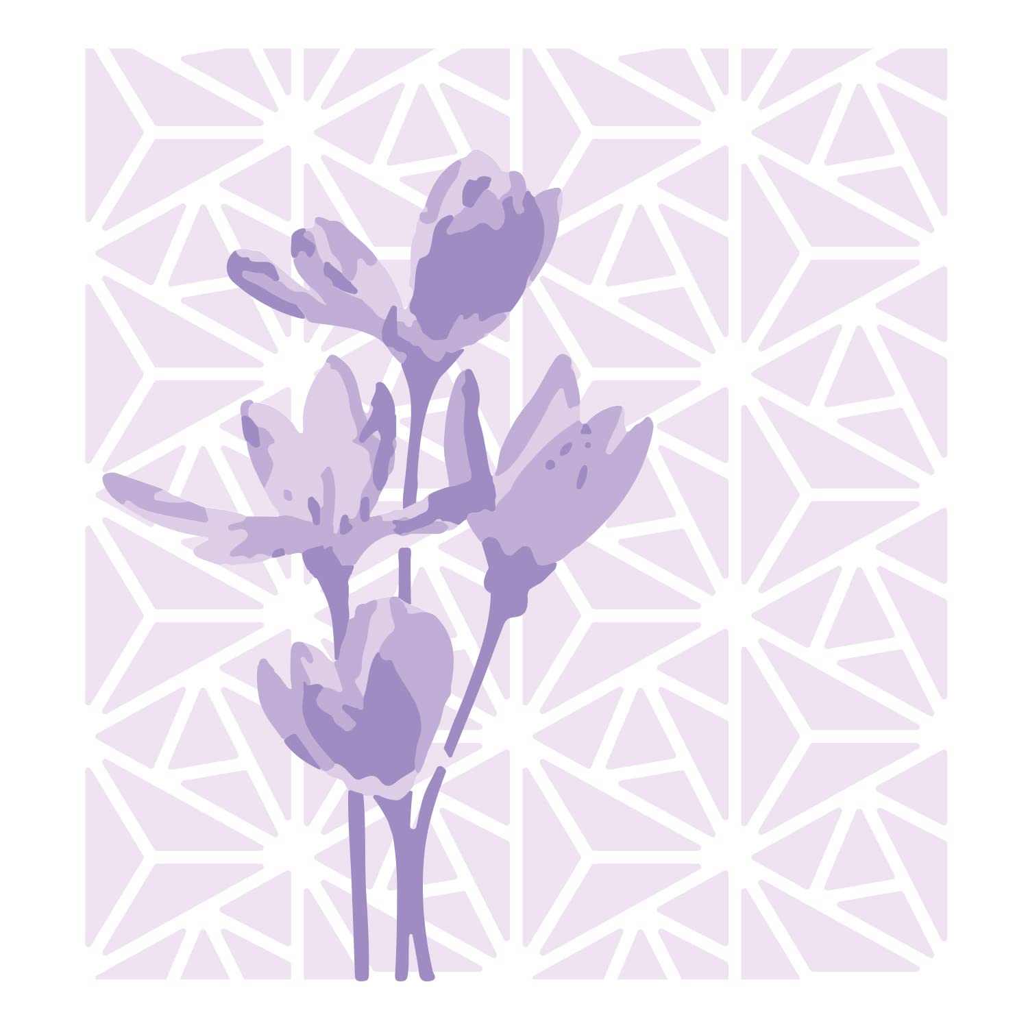 Sizzix Geo Flowers Layered Stencils 4Pk By Olivia Rose, One Size