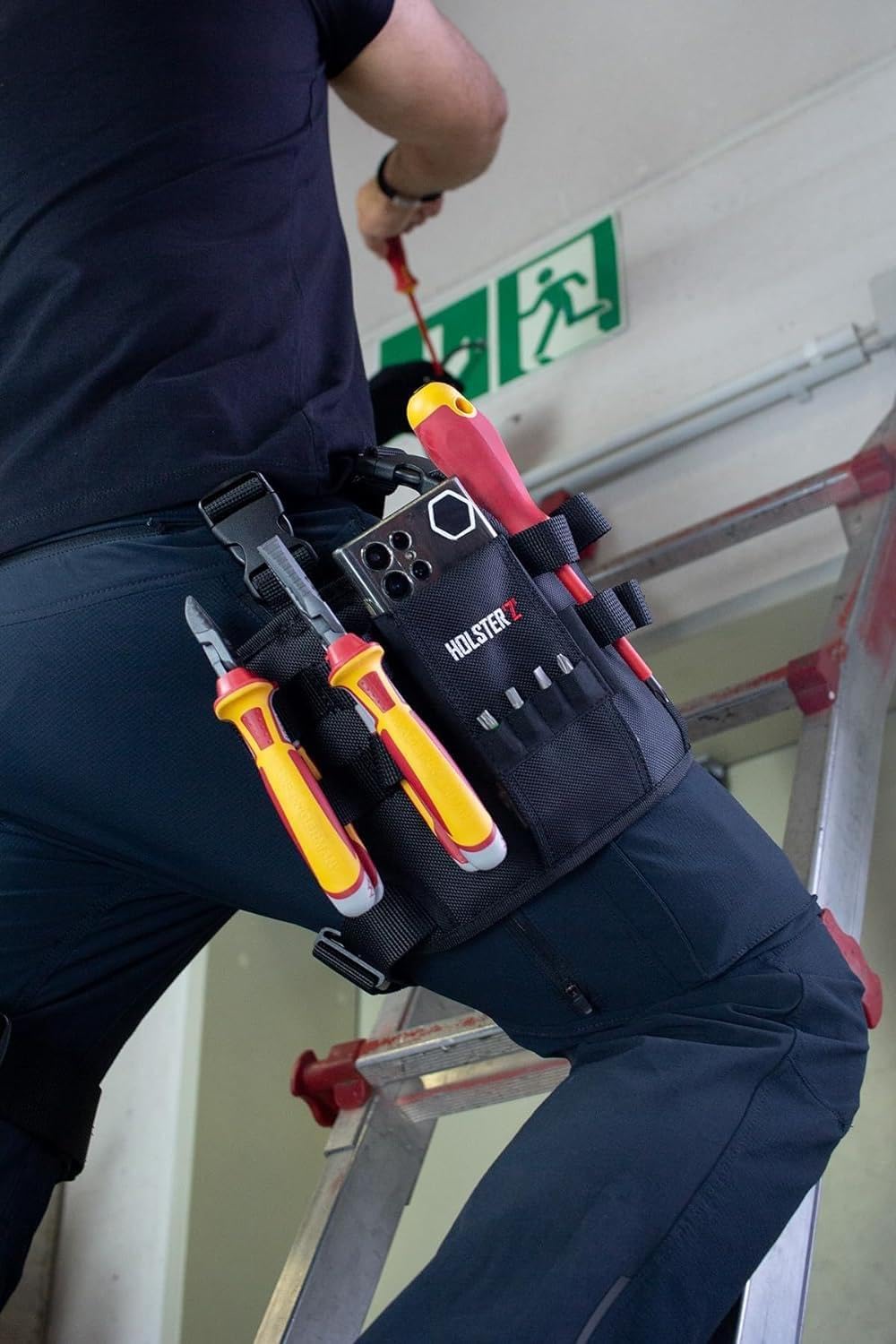 Pochette Ceinture Petit Sac De Travail D'outils D'électricien De Charpentier De Ceinture De Poche Professionnelle, Oxford Noir Imperméable Et Durable Sac Banane Pour Outils De Jardin