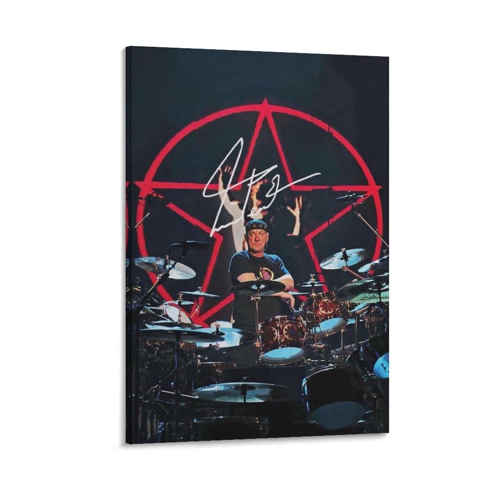 FCOIN Neil Peart Canvas Poster Artworks Canvas Poster Wall Art Prints Home Modern Decor 20x30inch(50x75cm)