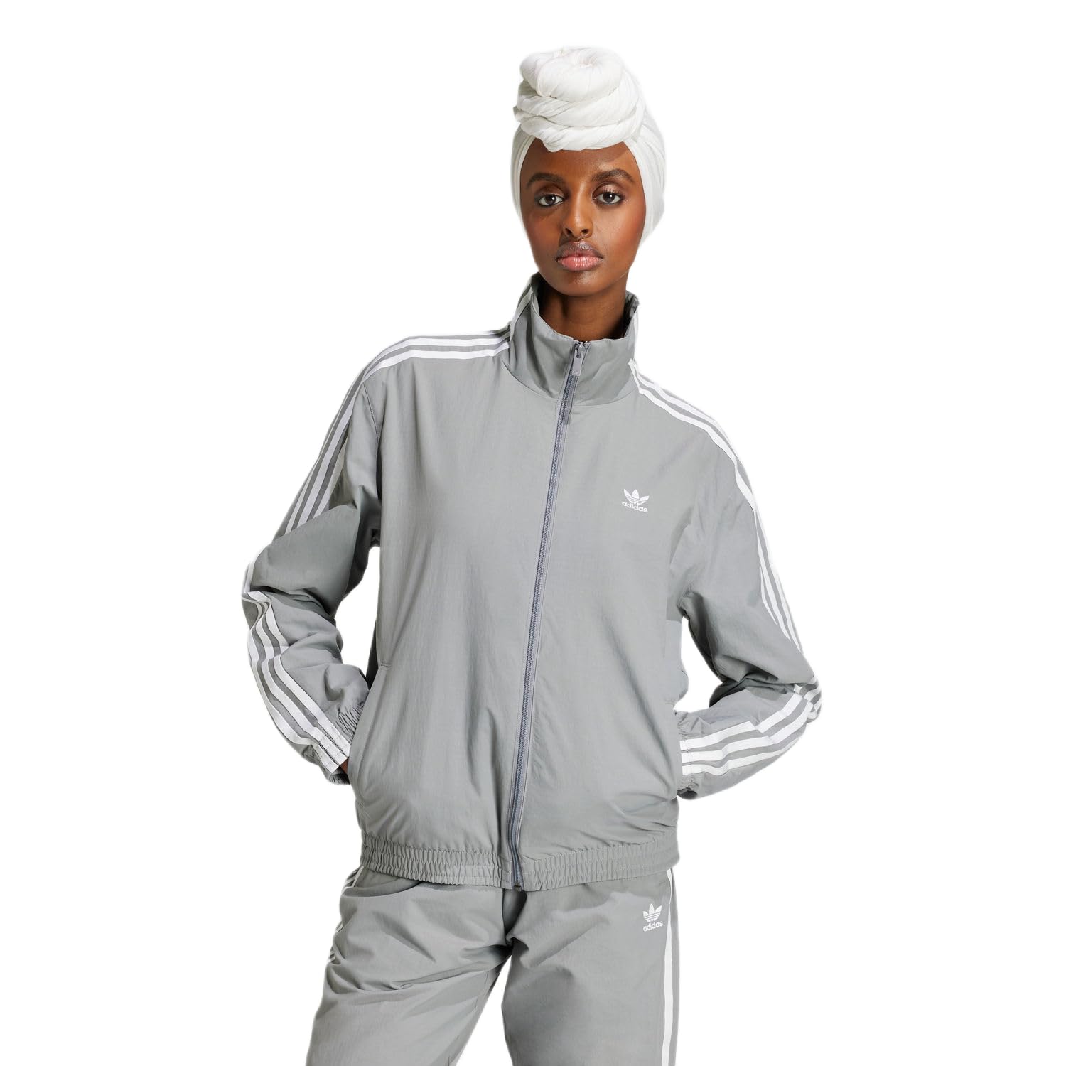 adidas - Chaqueta gris para mujer