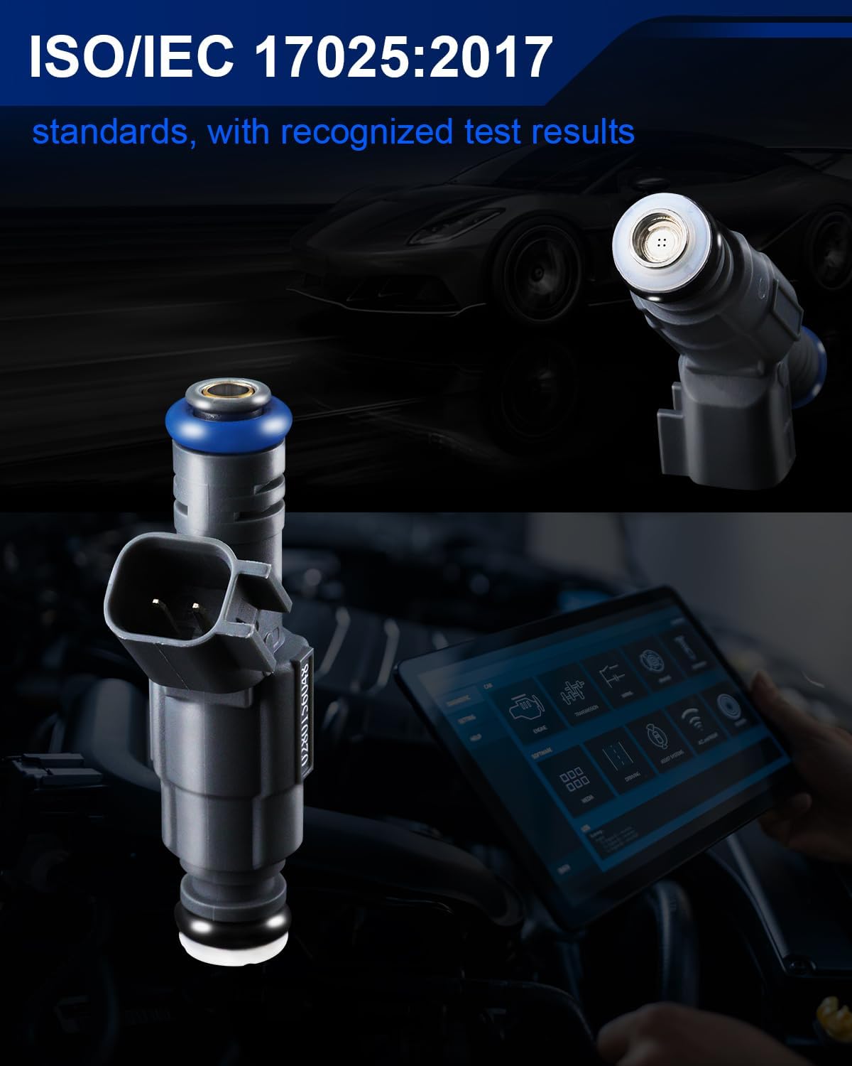 Upgraded Fuel Injectors for V8 4.6L Fits for:-Ford 2001-2004 Crown Victoria for:-Lincoln 2001-2002 Town Car for:-Mercury 2001-2002 Grand Marquis, Replacement OE# 0280156048 FJ459 (set of 8)