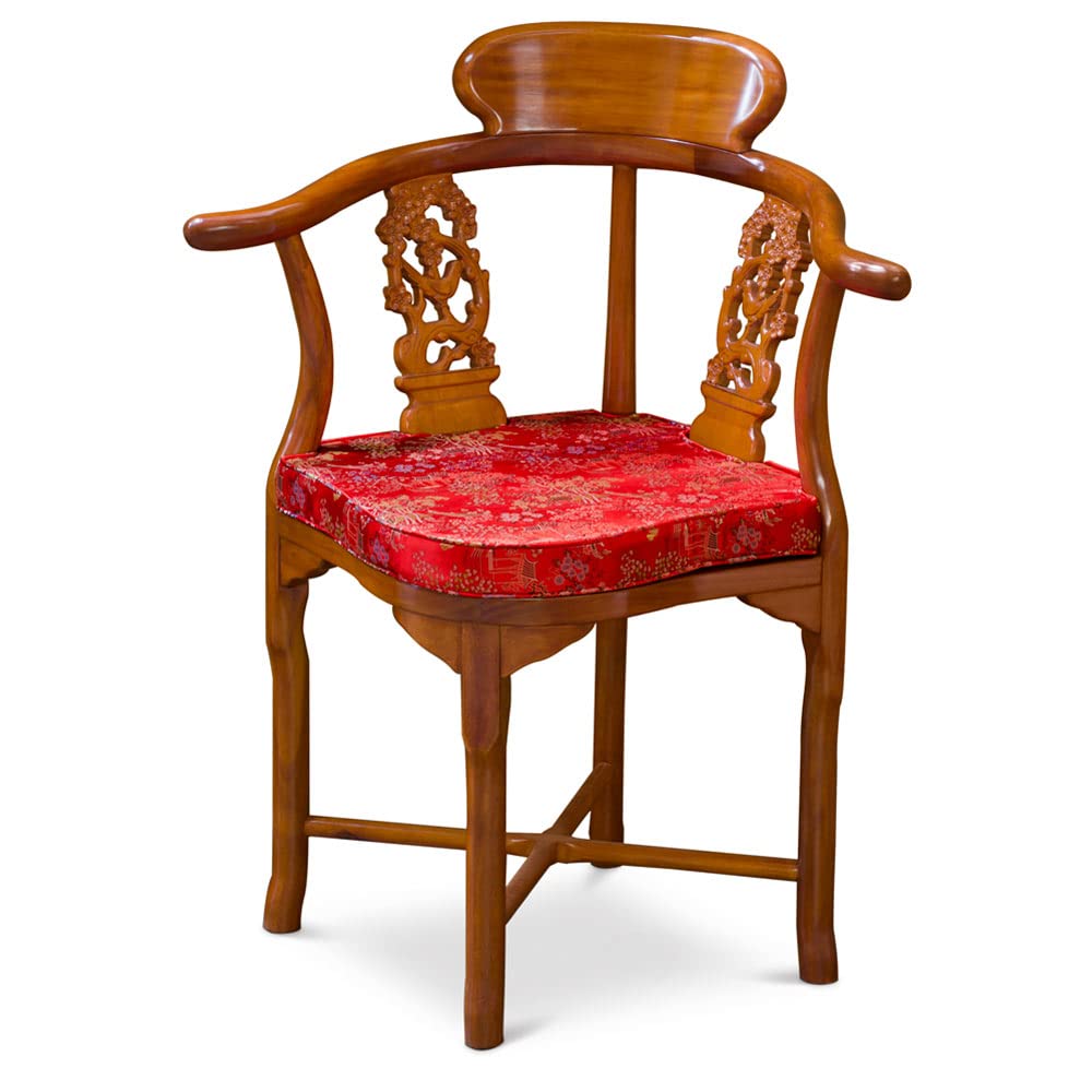 Amazon.com: ChinaFurnitureOnline Natural Finish Rosewood Flower