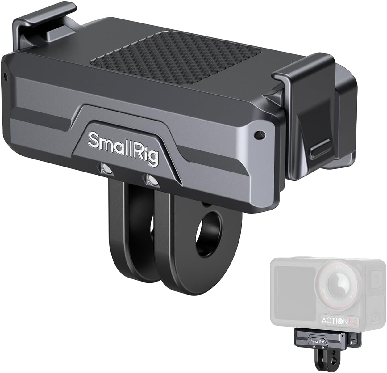 SMALLRIG Magnetic Adapter Mount for DJI Action 4 / Action 3 / Action 2, with Adapter Connection and 1/4” Thread for Osmo Action 3 / Action 2, for Tripod, Selfie, Vlogging, YouTube - 3662