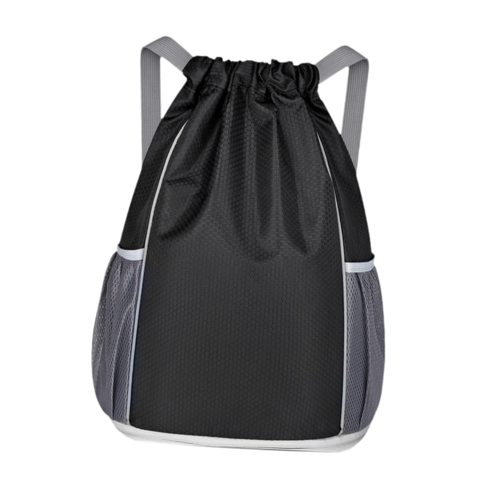 nivaa Sports Bag Casual Waterproof Drawstring Backpack for Shopping Swimming Beach Black-picture-47