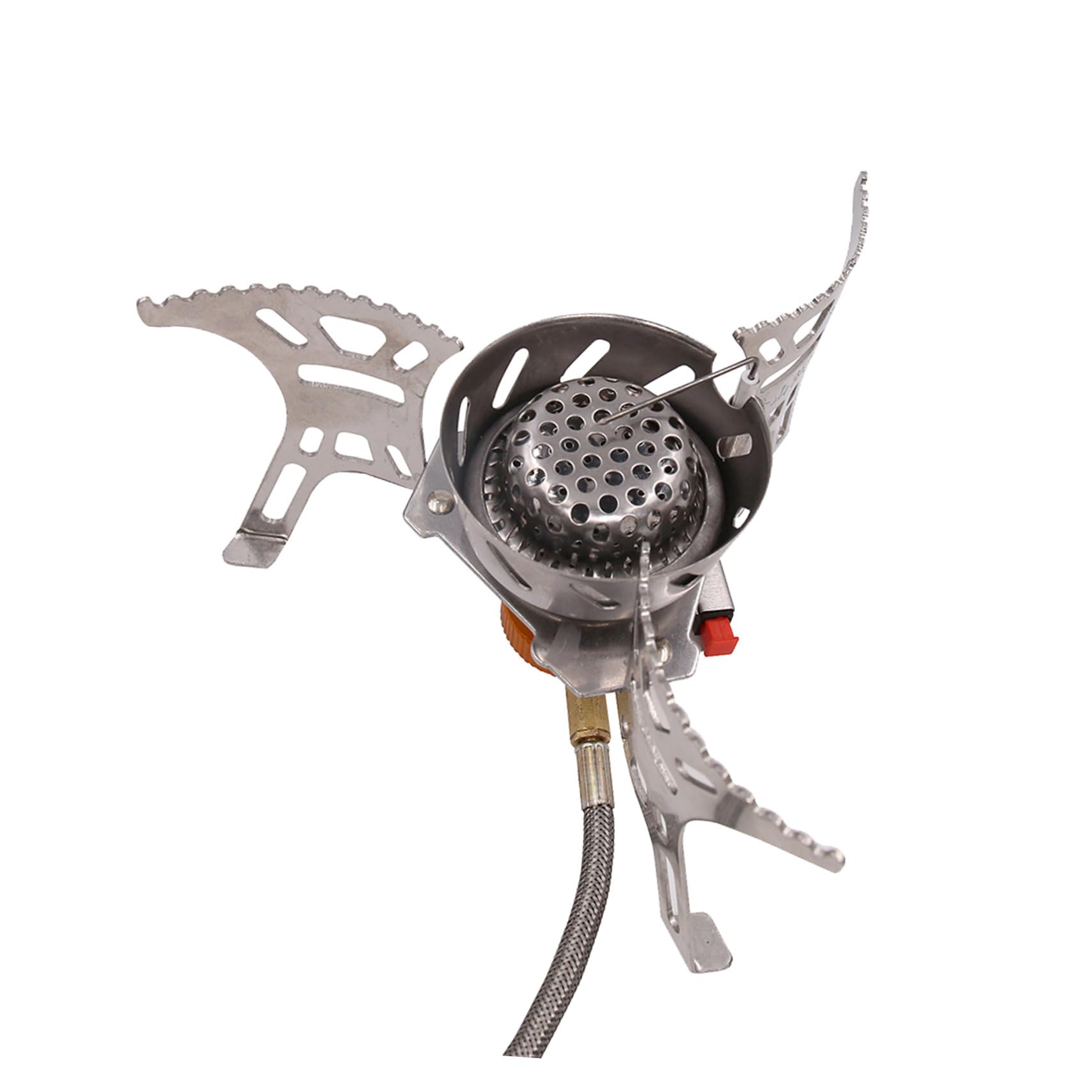 KOMBIUDA 1 Poêle Coupe-Vent Pour L'Extérieur Petit Réchaud De Camping Chauffage De Camping Pour Tentes Gril Portable Pour Camping Brûleur De Cuisson À Gaz Mini Réchaud De Camping