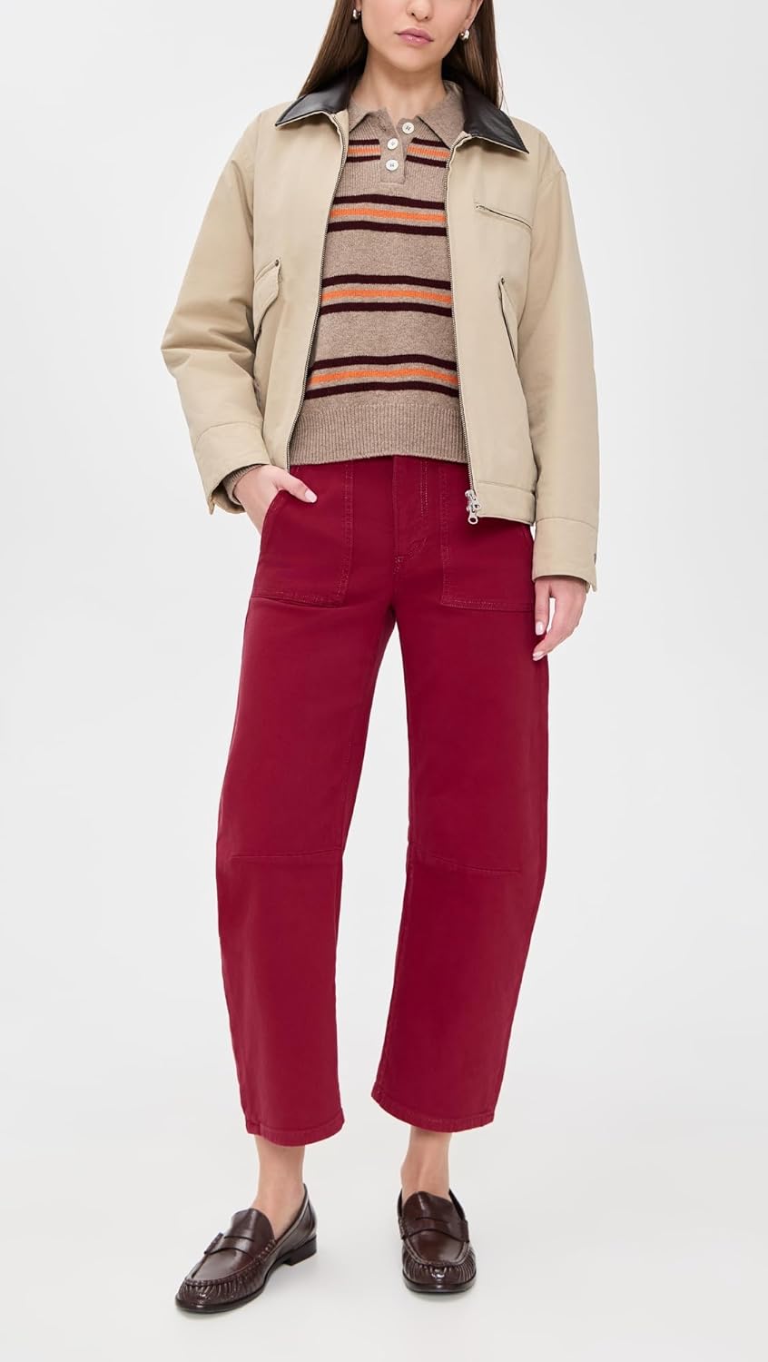 Women's Utility Soft Barrel Mid Rise Jeans - Image 3