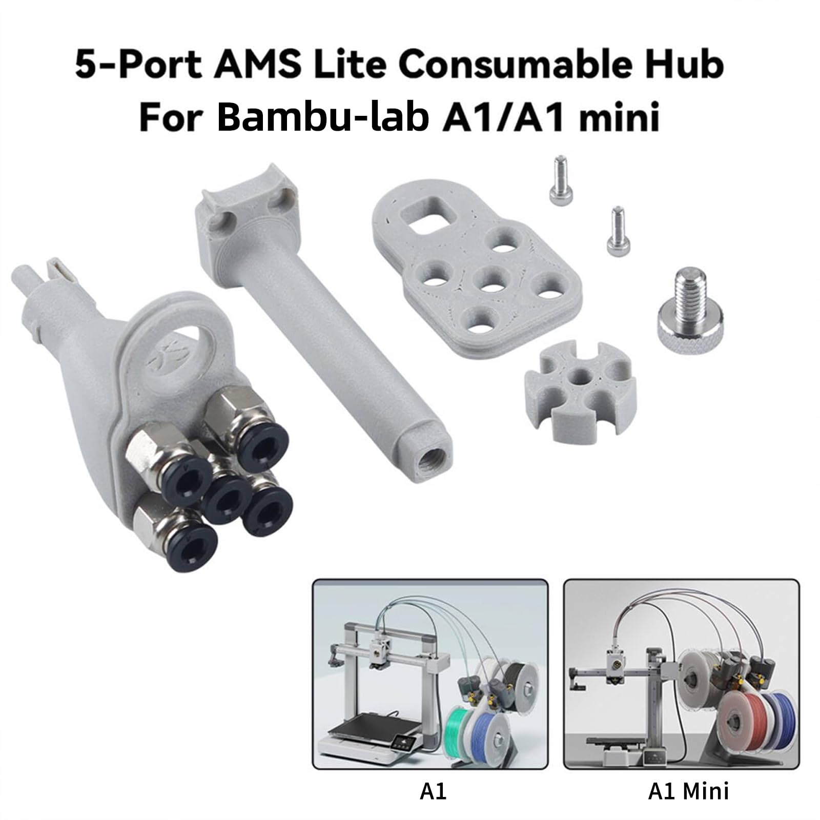 Amazon.com: Imdinnogo 5-Port Complete Filament Hub Kit for
