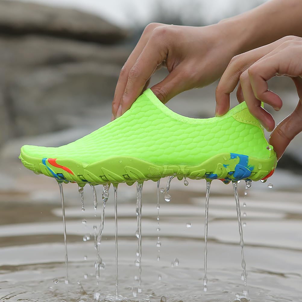 Zapatos Acuáticos para Mujer Hombre, Elásticos Slip-On Secado Rápido Pies Descalzos, Ligeros Transpirables Zapatos de Natación para Playa, Piscina, Surf, Senderismo Acuático, Gimnasio