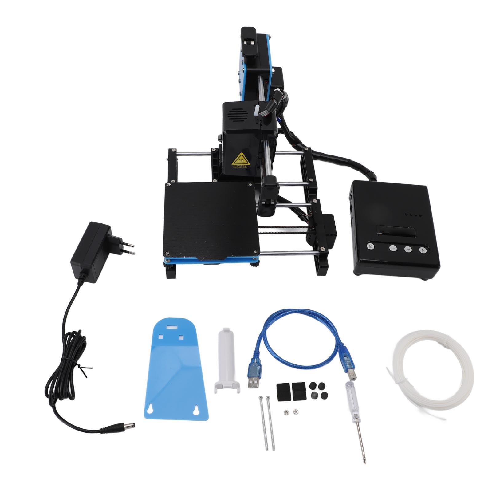 Mini Stampante 3D per Principianti, 10-40 mm/s Macchine da Stampa 3D con Filamento PLA da 1,75 MM, Stampante 3D Supporta Stampa con un Clic del Mouse, Dimensioni di Stampa 100 x 100 x 100 mm