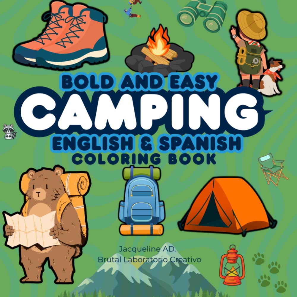 CAMPING: BOLD AND EASY COLORING BOOK (MY ADVENTURES IN COLOR)