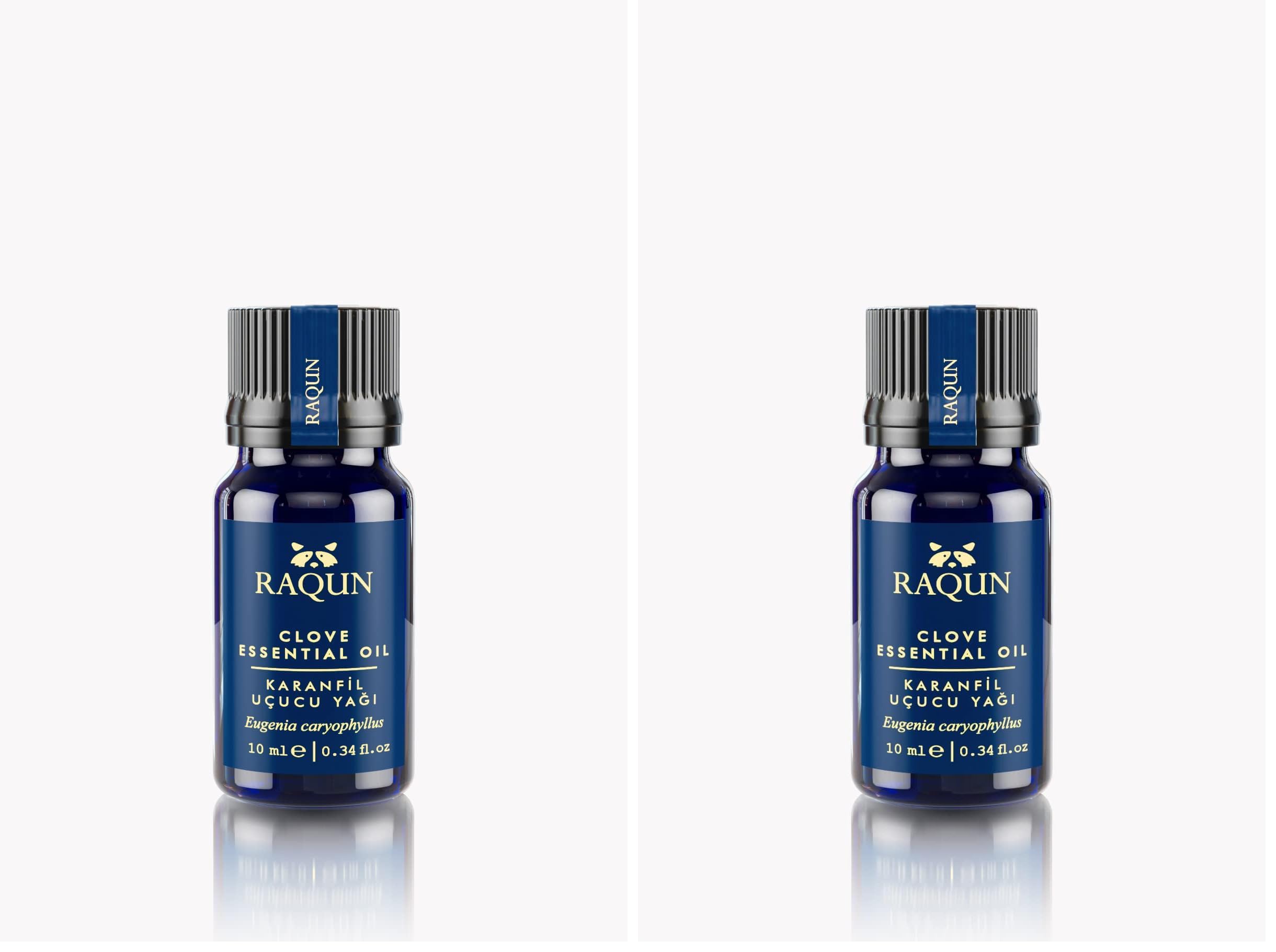 RAQUN Karanfil Uçucu Yağı 10ml%100 Saf ve Doğal İçerik (2 paketi)