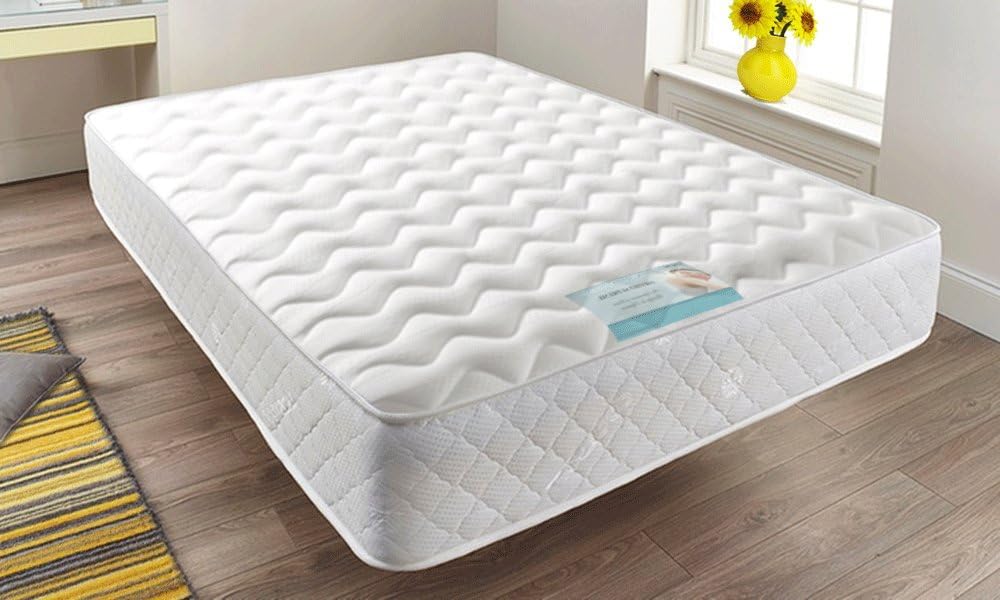 Sleep Factory Limited Cool Wave Memory Foam Open Coil Spring Mattress, Micro Quilted Medium Tension with Memory Foam Layer - 4ft Small Double (120cm x 190cm) [Luxury Mattress]