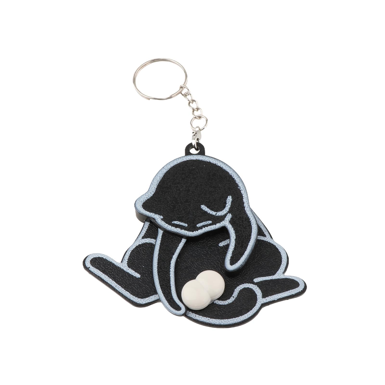 ATORSE Funny Cat Keychain Compact Interactive Keyring for Anniversary Backpack Gift Black|Collectibles|Pez, Keychains, Promo Glasses|Keychains|Modern (1970-Now)-picture-4