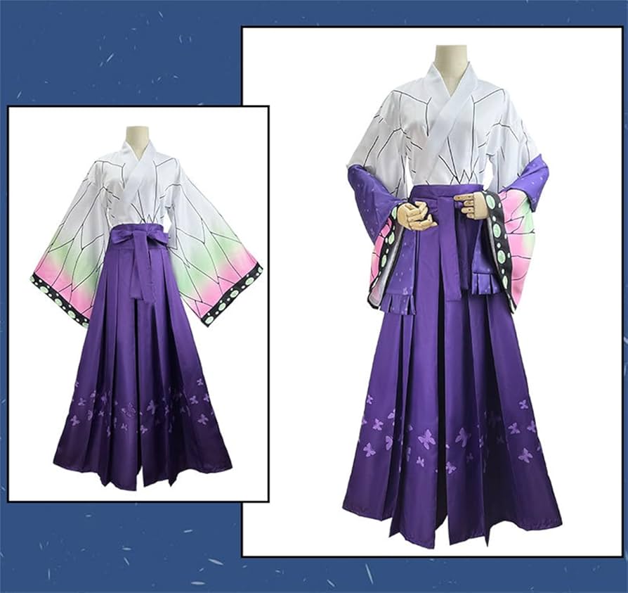 鬼滅の刃　胡蝶しのぶ　コスプレ　衣装セット Amazon.co.jp: [A-NANA] 胡蝶 しのぶ コスプレ衣装 子供用 鬼滅