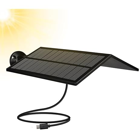 Wyze Solar Panel for Wyze Cam Outdoor,Weatherproof Security Camera Accessories
