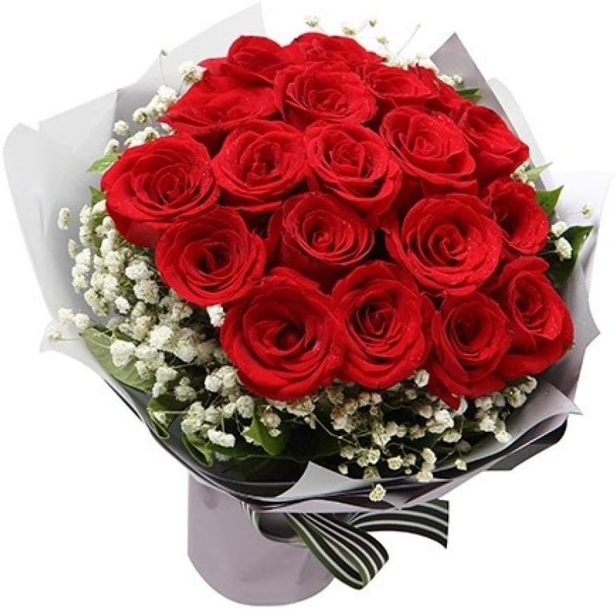 Britt- 15 Roses and Gypsophila Exclusive roses bouquet
