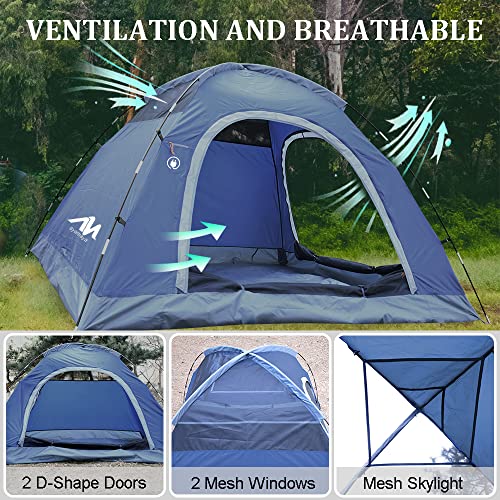 Carpa para camping 2-3 personas impermeable tipo domo miniatura 3