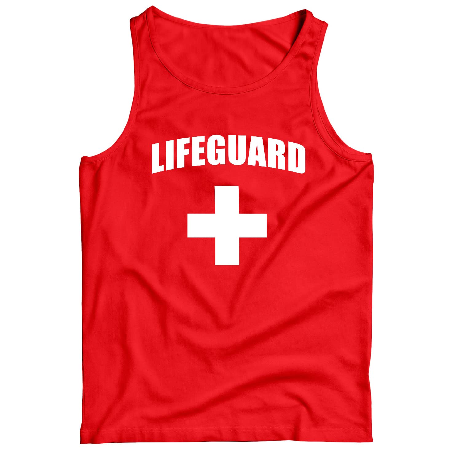 Camisetas de Tirantes para Hombre Traje de Salvavidas Cruz Blanca o Roja Uniforme de Salvavidas