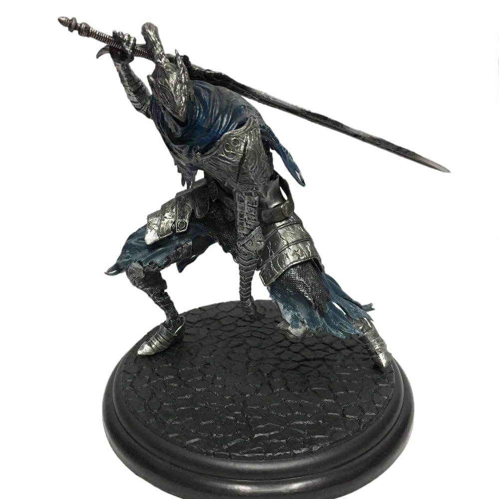 Zengon Multicolor Artorias In Armor With Sword Figure - 17Cm Tall Fantasy Game Character Statue, Detailed Collectible Model