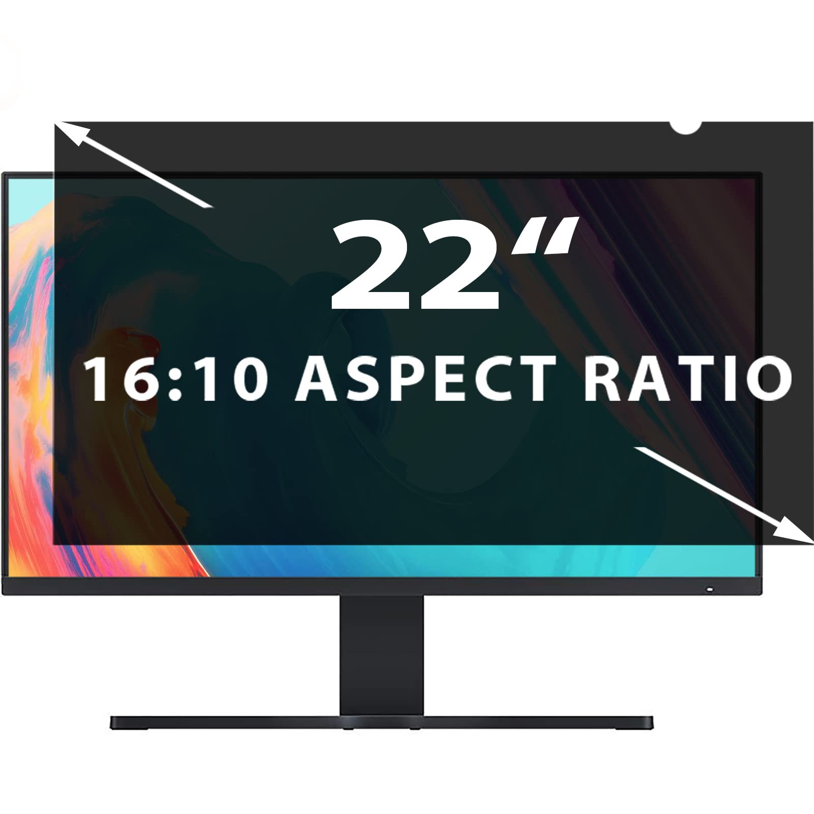 HOLDWLDSHT 22 Inch(Diagonal) Privacy Screen Filter Aspect Ratio1610 Widescreen Computer Monitor