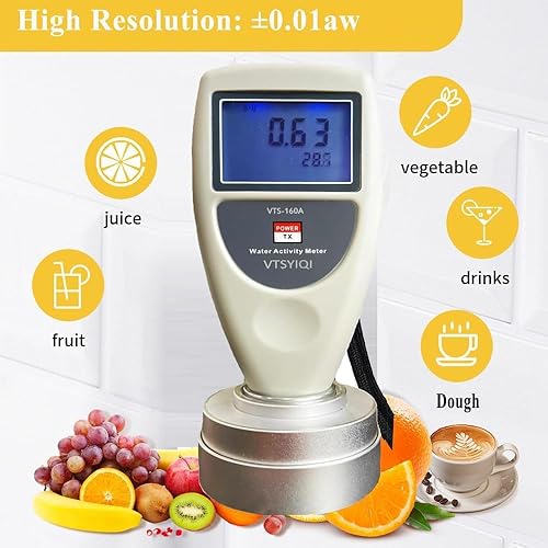 Miniatura 5 de Monitor AW del analizador del medidor de actividad del agua de la comida con la exactitud ultra alta 0.02aw para el probador de verduras secas de la
