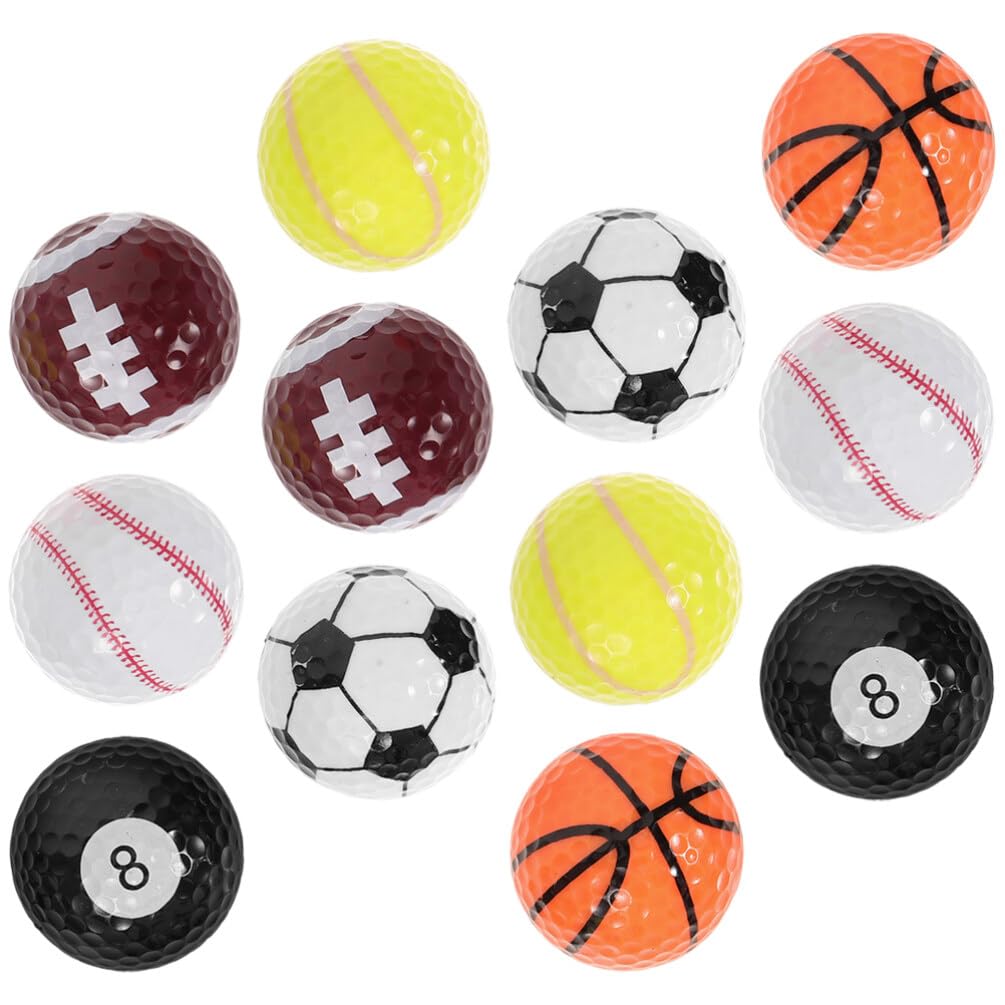 De Golf De Práctica Resina De 12pcs para Aficionados Al Golf Entrenamiento