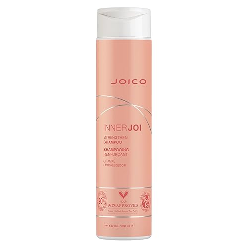 Joico InnerJoi Champú Fortalecedor  Para cabello dañado y teñido  Sin sulfatos ni parabenos  Fórmula vegana derivada de forma natural