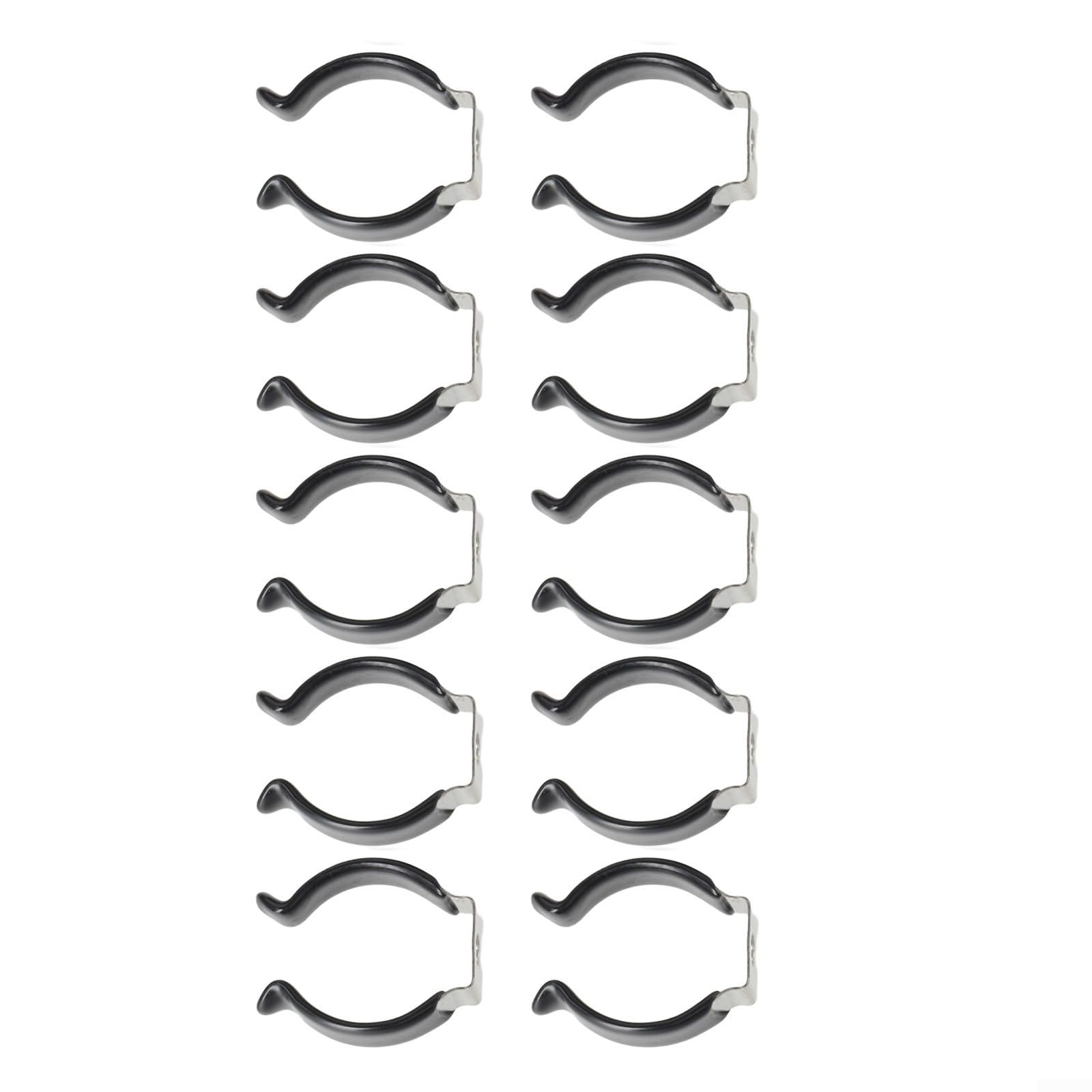 SPORTARC 10Pcs Spring Terry Clips, Heavy Duty Tool Storage Strap, Wall Mounted Tool Spring Terry Clips Storage Hangers (25mm) - Image 2