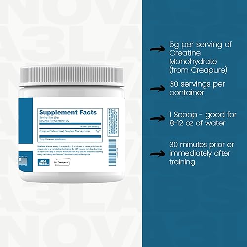 Miniatura 5 de KompleX Nutrition Monohidrato de creatina máxima de Creapture (30 porciones) - Maximiza el rendimiento, energía mejorada, apoyo muscular, cerebro