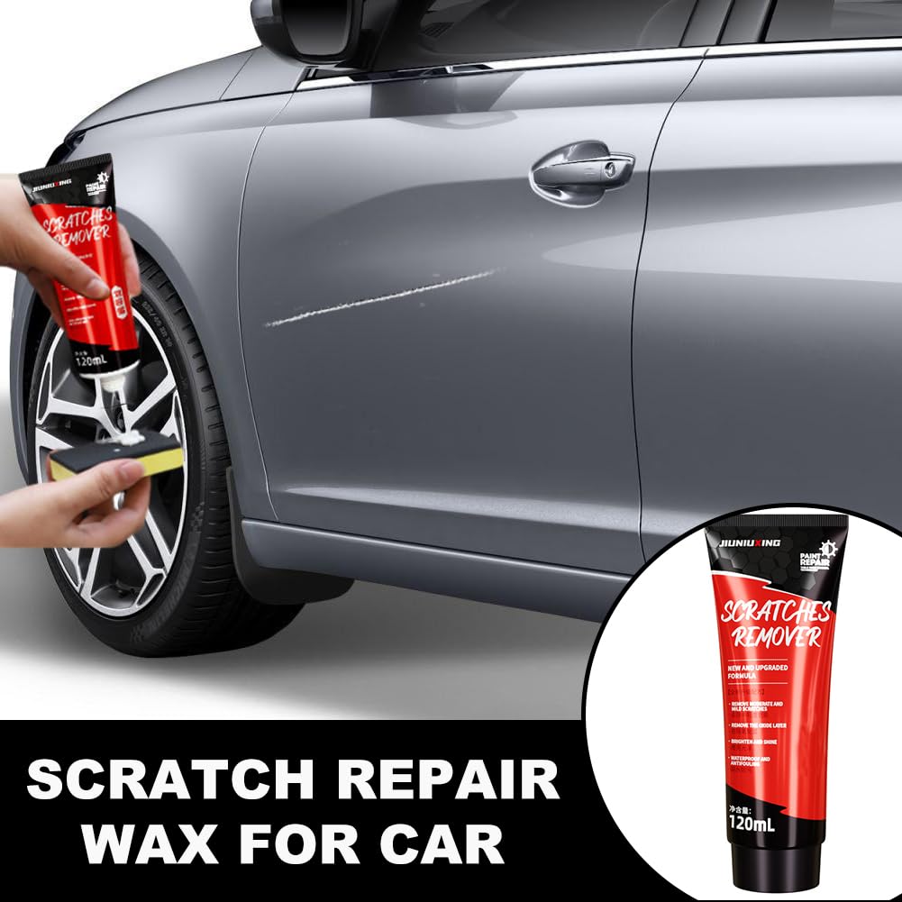 Car Scratch Repair Kit, 3PCS Car Scratch Remover Wax for Repairing Surface Blemishes with Sponge, Car Care Scratching Repair Tools for Vehicles Polishing & Deep Scratches