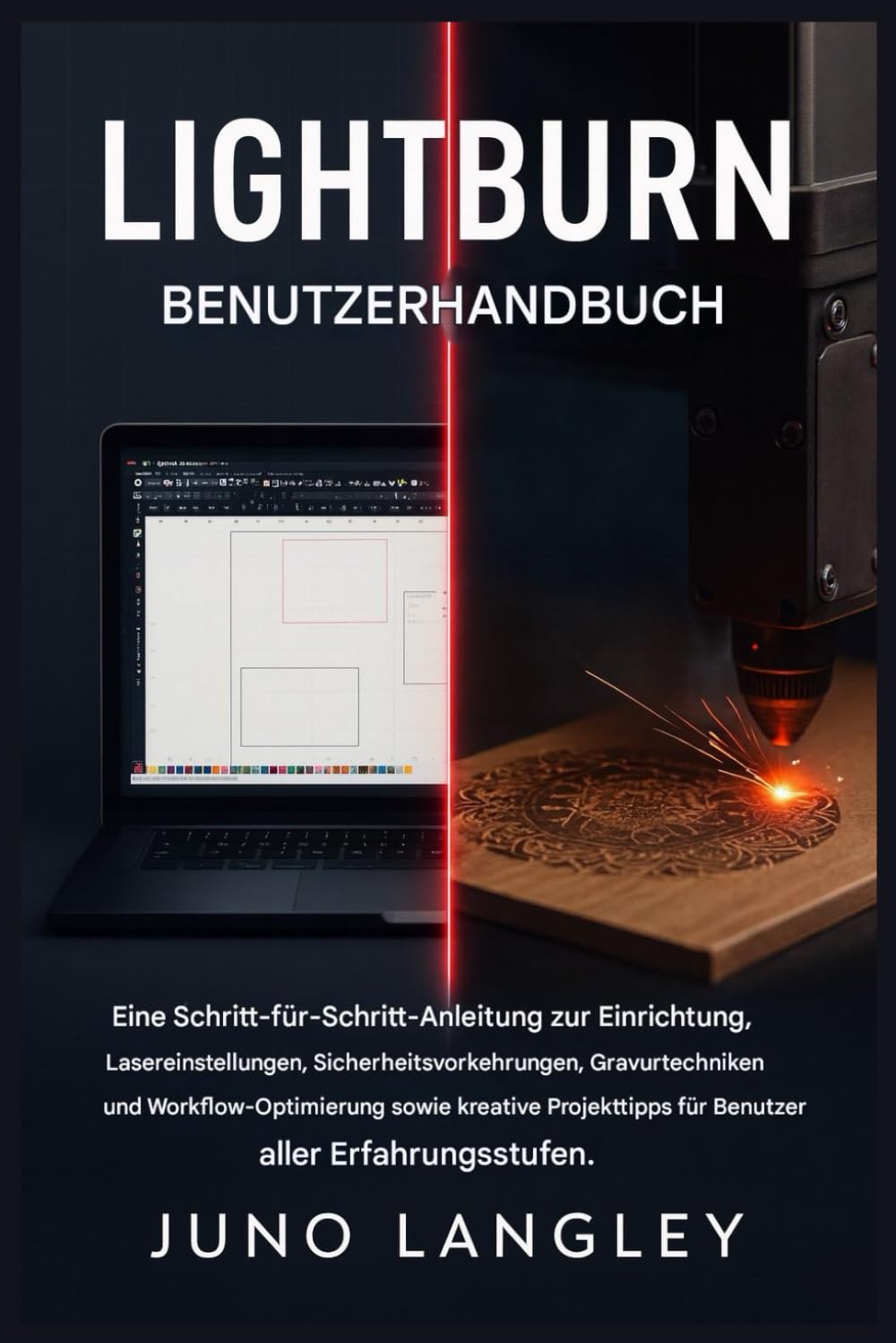 LightBurn Benutzerhandbuch (GERMAN): Eine Schritt-für-Schritt-Anleitung zu Einrichtung, Lasereinstellungen, Sicherheitsvorkehrungen, Gravurtechniken, Workflow-Optimierung und kreativen Projekttipps