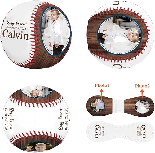 Vista 17 de SLML Día del Padre de béisbol personalizado Foto personalizada y nombre del Día del Padre Interés Impreso Imagen de Béisbol Regalos para papá