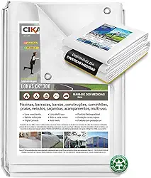 Lona de Polietileno 4x2m Branca 300 Micras – Impermeável e Reforçada Multiuso